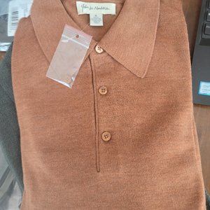 John W. Nordstrom 100% Extra Fine Merino Wool Sweater XL Made in Italy